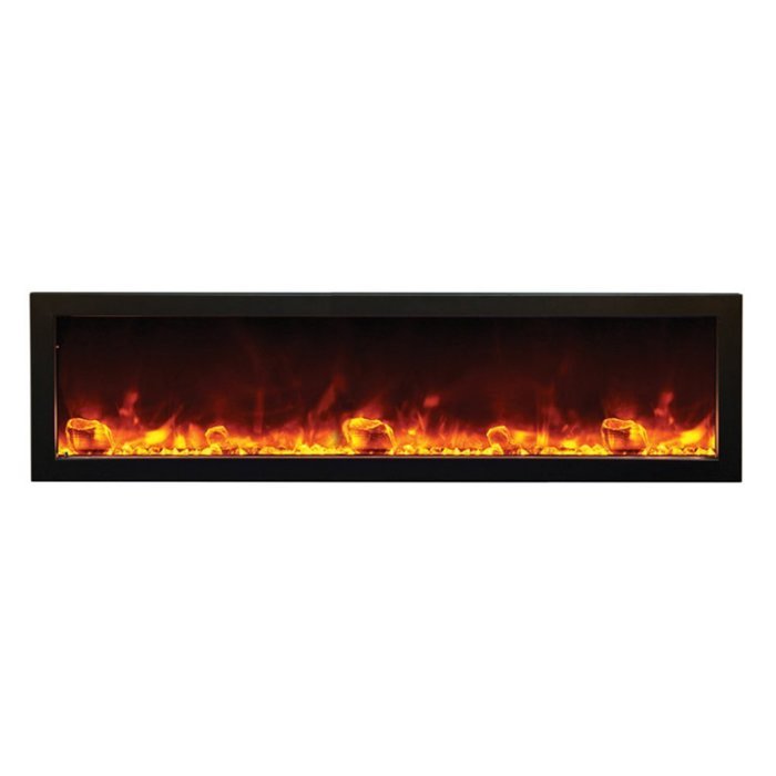 Amantii Outdoor Panorama Series Slim Electric Fireplace, 50 Inch