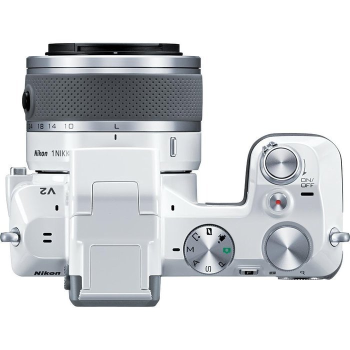 Nikon 1 V2 14.2 MP HD Digital Camera with 10-30mm VR 1 NIKKOR Lens (Black) N8