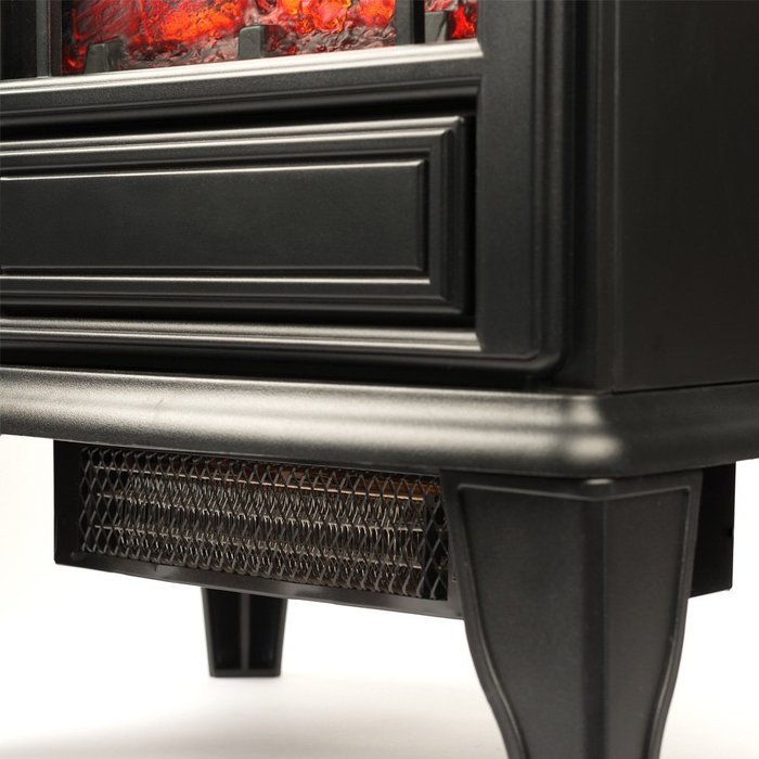 Aspen Free Standing Electric Fireplace Stove - 23 Inch White Portable Electric Vintage Fireplace with Realistic...