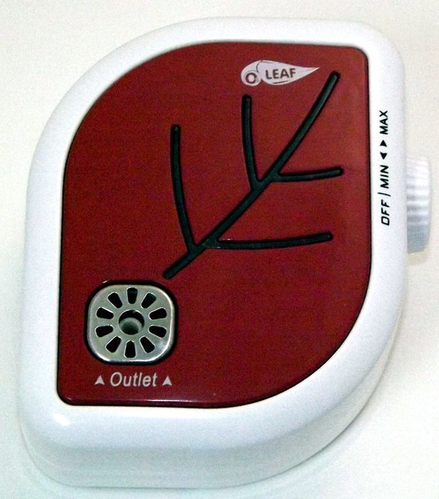 O3 LEAF Plug-In Adjustable Ionic Air Purifier (ORANGE) N6