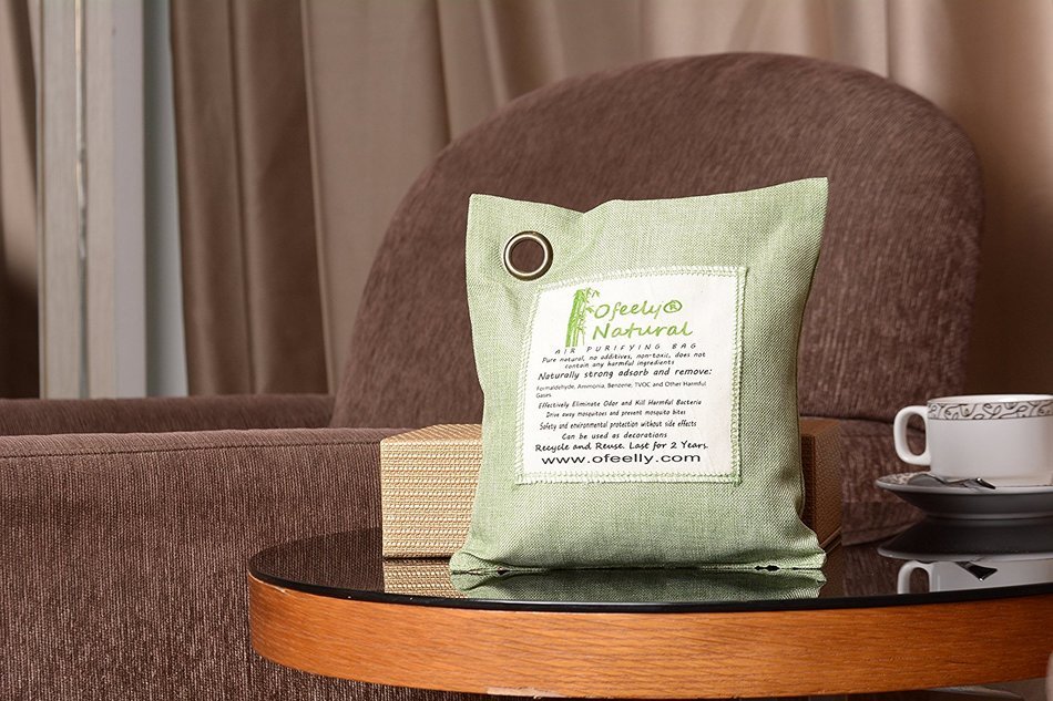 Ofeely Air Purifying Bag 200g Natural Bamboo Charcoal Deodorizer
