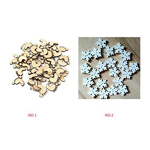 MuLuo 50pcs/Pack Environmental Protection Children Button / a Small Feet Button 2 Holes a Small Feet N2