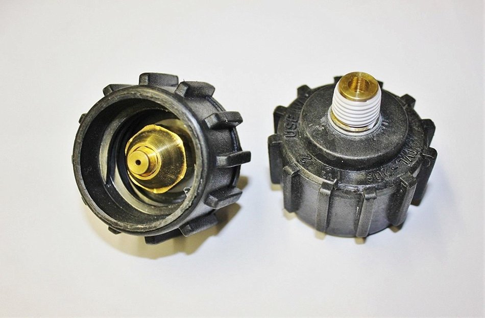 Propane-QCC-ADAPTER-GRILL-RV-LP-HEATER-SMOKER-STOVE-COOKER-GAS-ACME-NUT-VALVE
