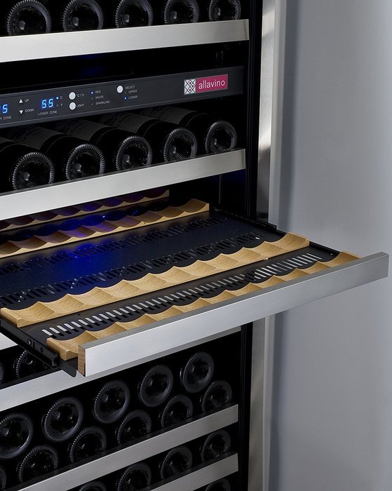 FlexCount Series 172 Bottle Dual Zone Freestanding Wine Refrigerator N2