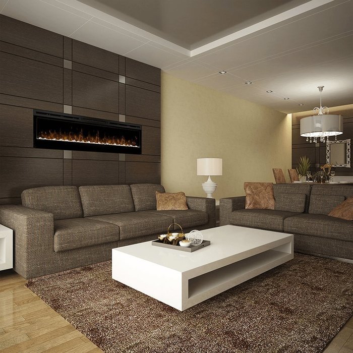 Dimplex Prism 74" Wall Mount Linear Electric Fireplace Insert in Black