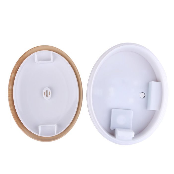 Ultrasonic Aromatherapy Essential Diffuser with 7 Color LED Lights ,Wood Grain 350 ml Diffuser Cool Mist Humidifier... N2