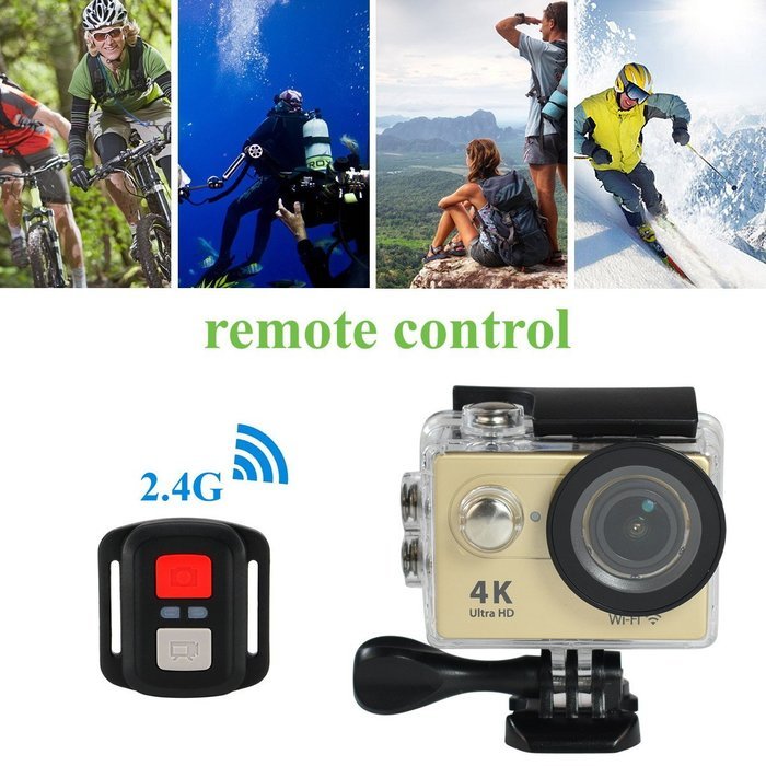 Action camera H9R Ultra HD 4K / 25fps WiFi 2.0" 170D pro Helmet Cam underwater waterproof camera go Sport cam... N4
