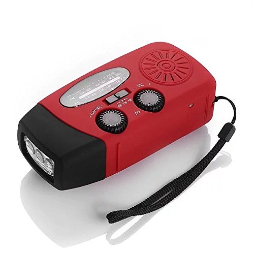 Paddsun US Ship Emergency Solar Hand Crank Dynamo AM/FM/WB Weather Radio LED Flashlight Charger N4