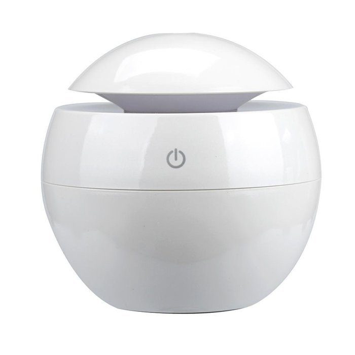 Ecurson LED Touch Wooden Aroma Ultrasonic Humidifier USB Essential Oil Diffuser Cute Round Home Office Air Purifier...
