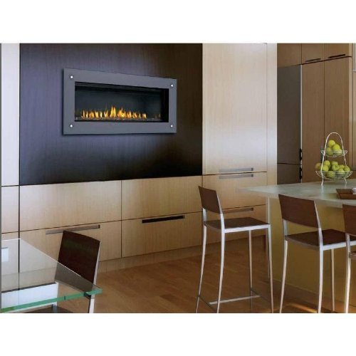 Napoleon LHD50P Linear Series 50" Direct Vent Fireplace Up to 30 000 BTUs Linear Burn with Uniform Flame Pattern...