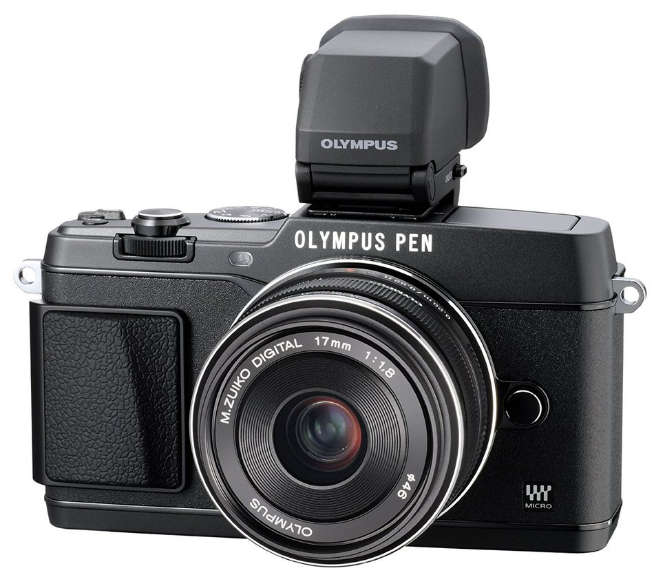 Olympus E-P5 16.1 MP Mirrorless Digital Camera with 3-Inch LCD and 17mm f/1.8 lens (Silver with Black Trim) N28