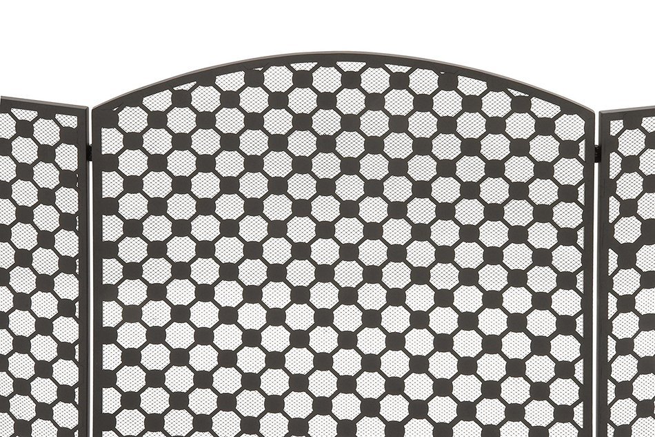 Deco 79 50361 Long-Lasting Metal Fire Screen, 52" W x 30" H