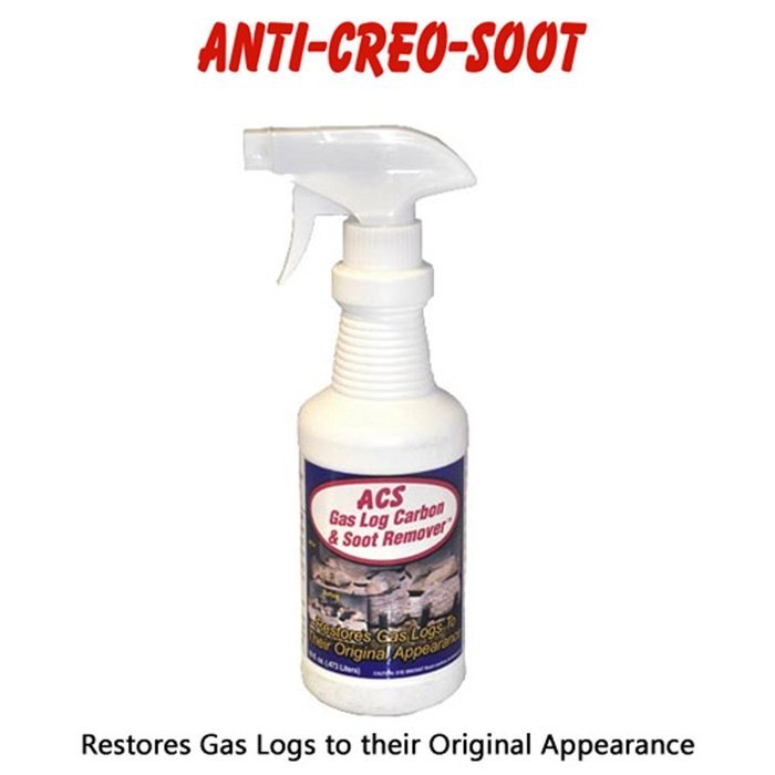 ACS Gas Log Cleaner Removes Carbon and Soot From Fireplace Gas Logs | 1 Pint - 16oz. Spray Bottle