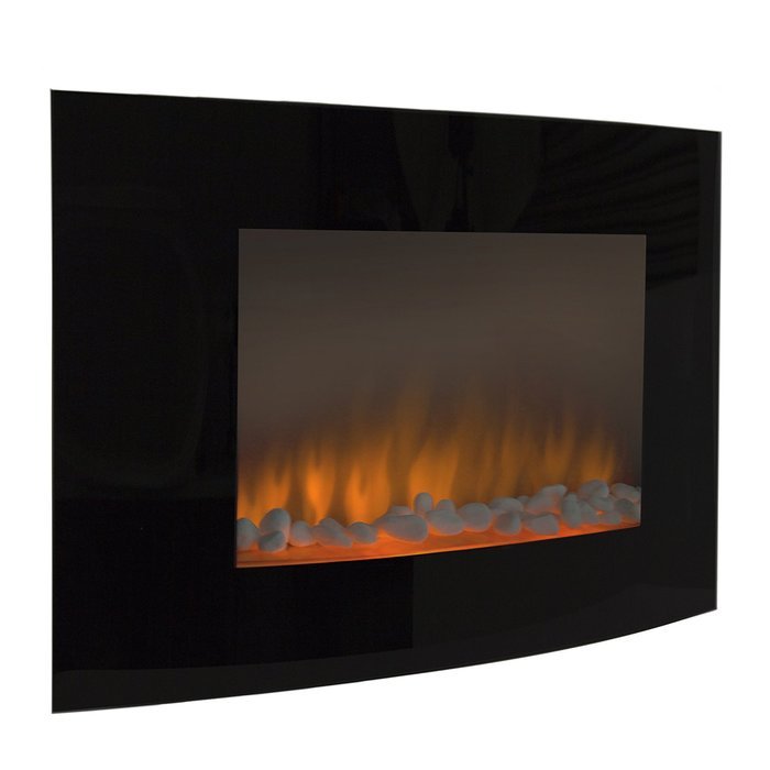 Best Choice Products Heat Adjustable Electric Wall Mount & Freestanding Fireplace Heaterwith Glass N3