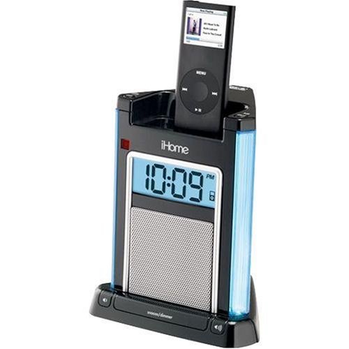iHome iH4 Alarm Clock Speaker System with Dock for iPod (Pink) N2