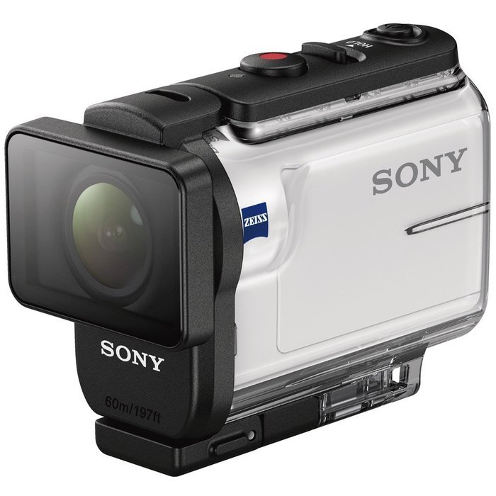 Sony HDR-AS300R Action Camera with Live View Remote + Water Action Kit & Memory Bundle N8
