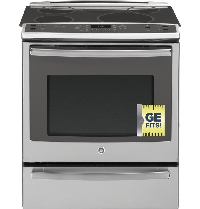 GE PHS920SFSS Profile 30" Stainless Steel Electric Slide-In Induction Range - Convection N9