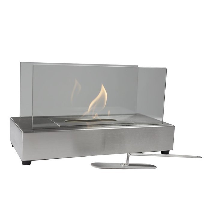 Sunnydaze Black El Fuego Ventless Tabletop Bio Ethanol Fireplace N4