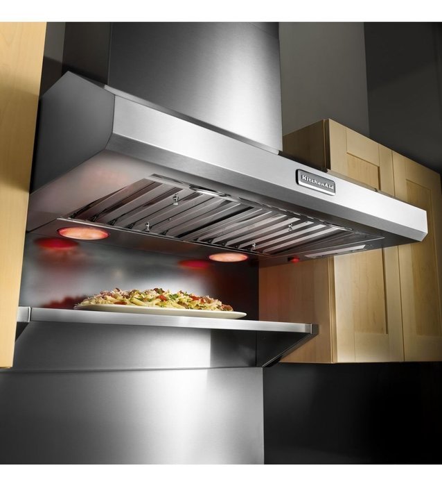 Kitchenaid KXW9736YSS 36-Inch Commercial-Style Series Wall-Mount Canopy Hood N3