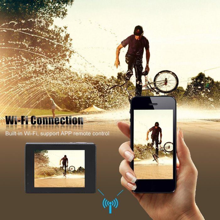 SJCAM SJ4000 WiFi 2.0" LCD Screen 1080P 30fps Full HD 12MP Waterproof 30M NTK96655 Action Sports Camera DV 170... N14