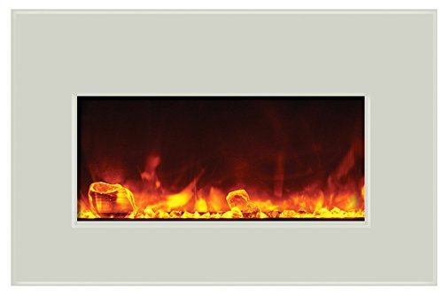 Amantii Electric Fireplace INSERT-30-4026-WHTGLS