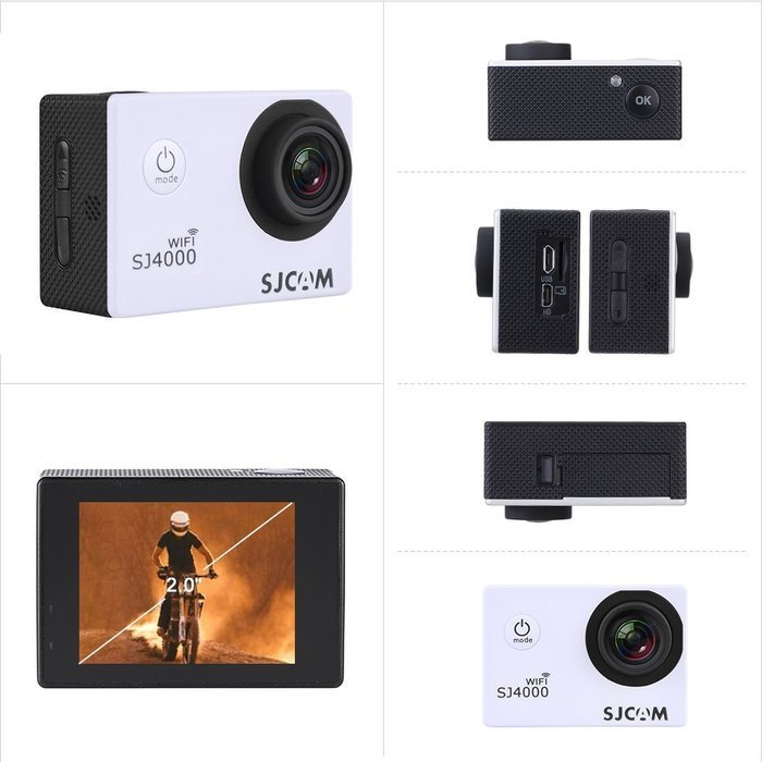 SJCAM SJ4000 WiFi 2.0" LCD Screen 1080P 30fps Full HD 12MP Waterproof 30M NTK96655 Action Sports Camera DV 170... N15