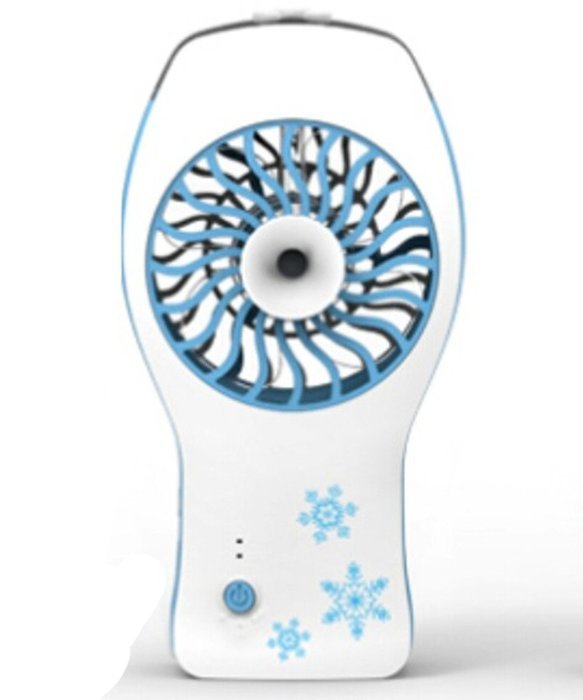 Wdnba Handheld USB Mini Misting Fan with Personal Cooling Humidifier office outdoor travel Fan (Blue)