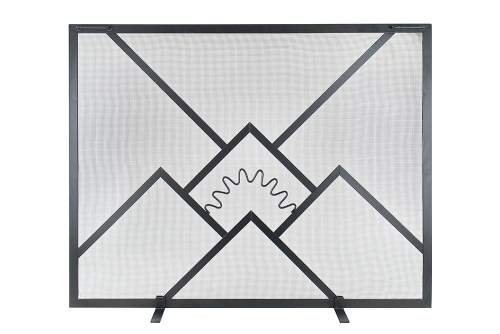 Minuteman International Sunrise Fireplace Screen, 38 by 30-Inch