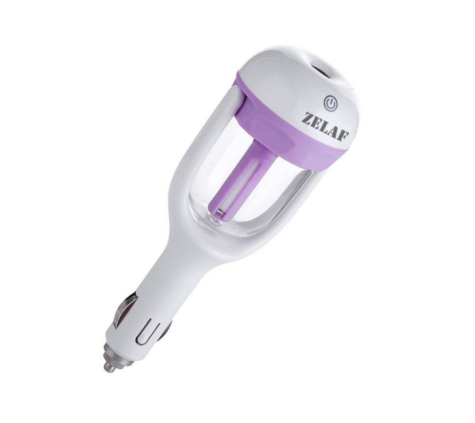 ZELAF&reg; Z8 Car Charger Port Mini Travel Portable Cool Mist Ultrasonic Humidifier with Aroma Diffuser Essential... N4