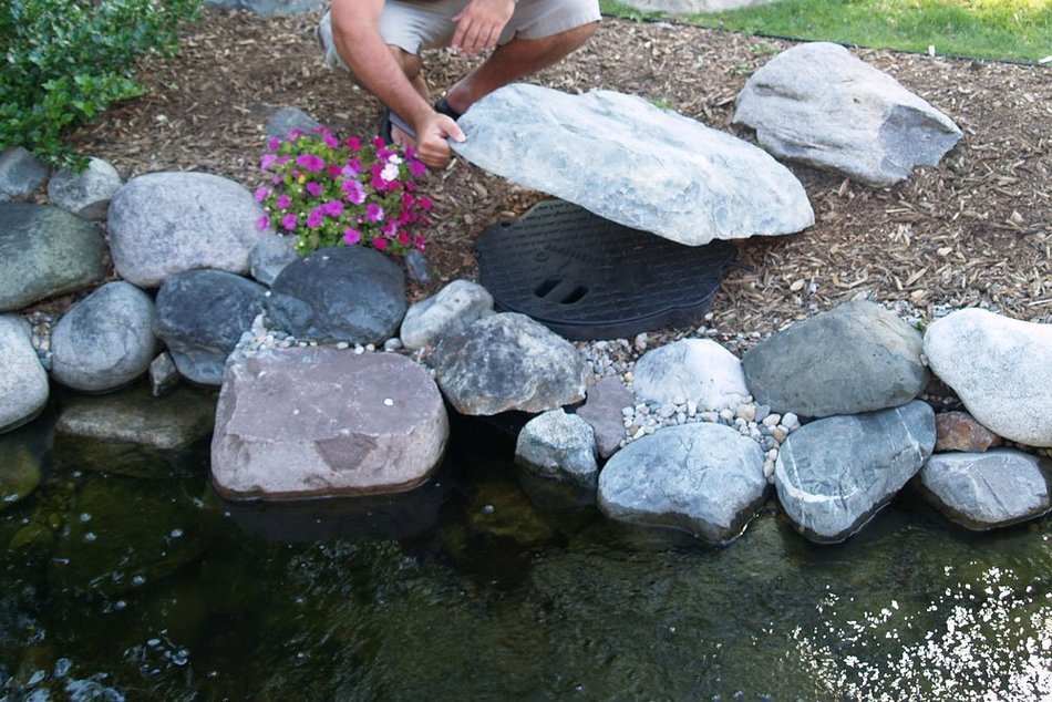 TrueRock Flat Covers, Small, Greystone, 30"L x 23"W x 3"H