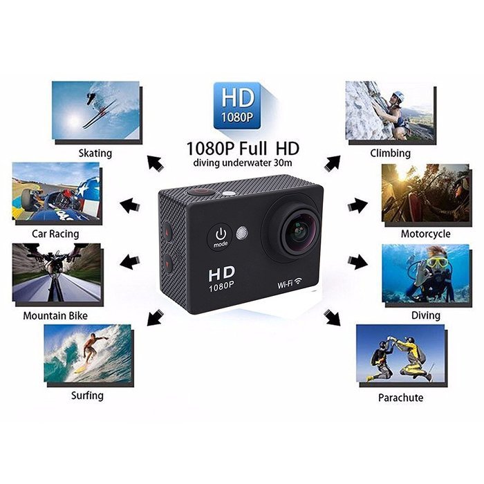 4K Ultra HD Wifi & HDMI Action Sports Camera Sport DV Dual LCD Screens & Waterproof Wrist Remote-Wifi Cam DV-Wrist... N27