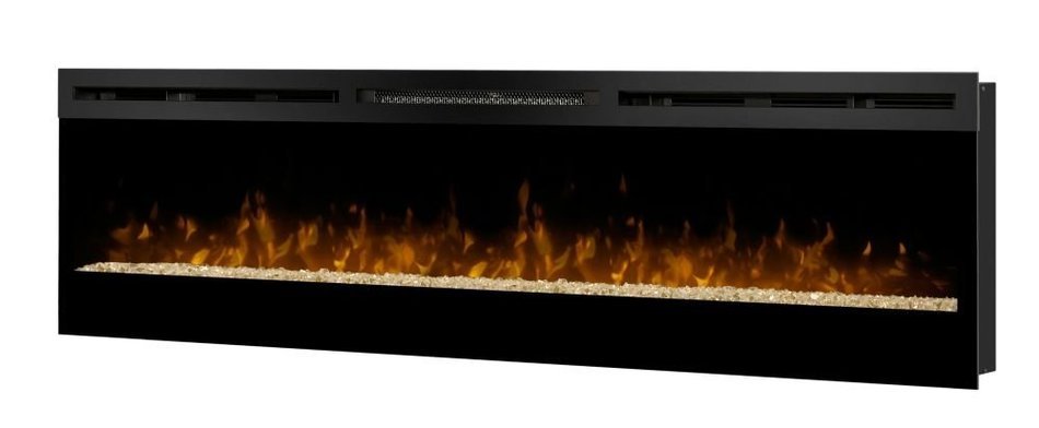 Dimplex BLF74 8290 BTU Galveston Wall Mounted Vent Free LED Electric Fireplace w, Black