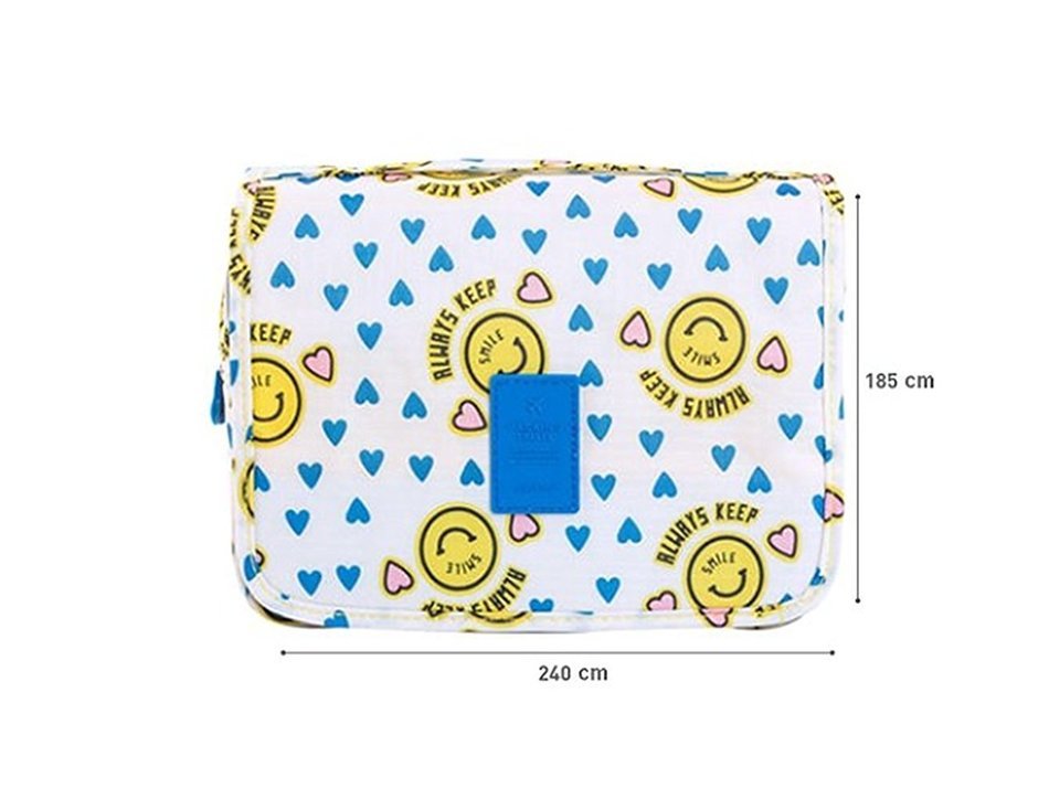ColorMixs&reg; Hanging Toiletry Cosmetics Travel Bag Cosmetic Carry Case for Woman Man Travel Organization Gift (Navy... N20