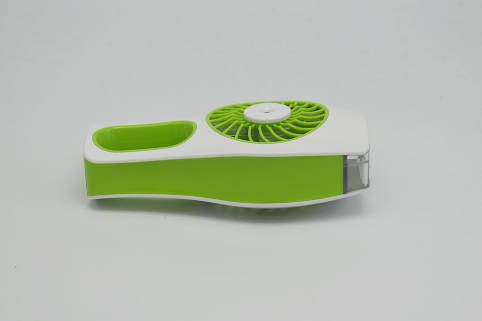 Riipoo Mini Portable USB Beauty Humidifier Fan,Water Spray Beauty Humidifier Fan with USB Charging Cable（Green） N6