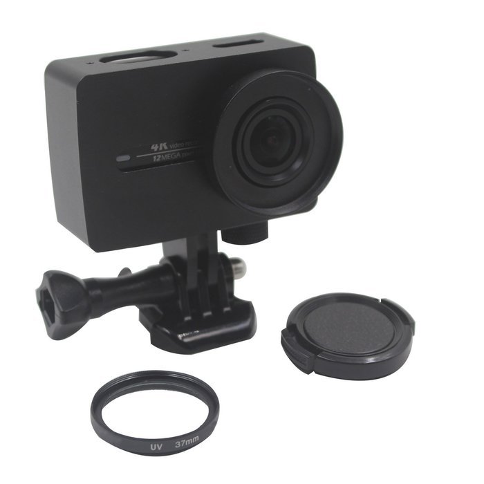 Yi 4K Action Camera Accessories, Kupton Xiaoyi 4K II Silicon Protective Cover+ Frame Mount Housing+ Head Strap... N37