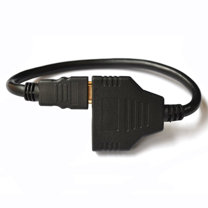 Shenfan HDMI Splitter 1 x 2 Male to Dual HDMI Female Adapter Cable For HDTV Support Use at the Same Time N3