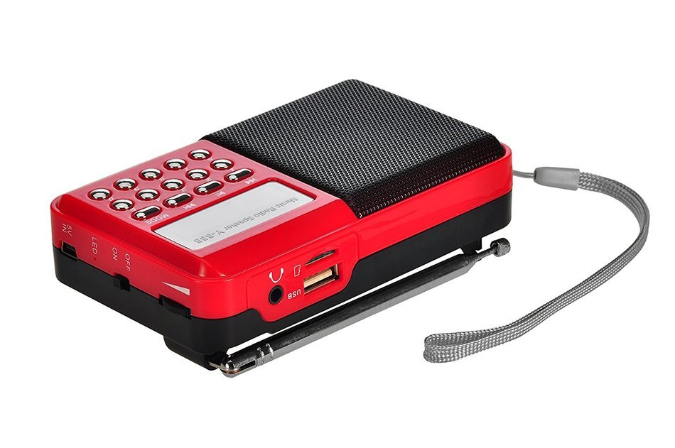 Timorn Portable Digital Receiver Supports TF Card/USB/MP3 format/FM Radio Function (Black) N10