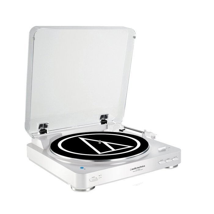 Audio Technica AT-LP60WH-BT Fully Automatic Bluetooth Wireless Belt-Drive Stereo Turntable in White bundled with... N2
