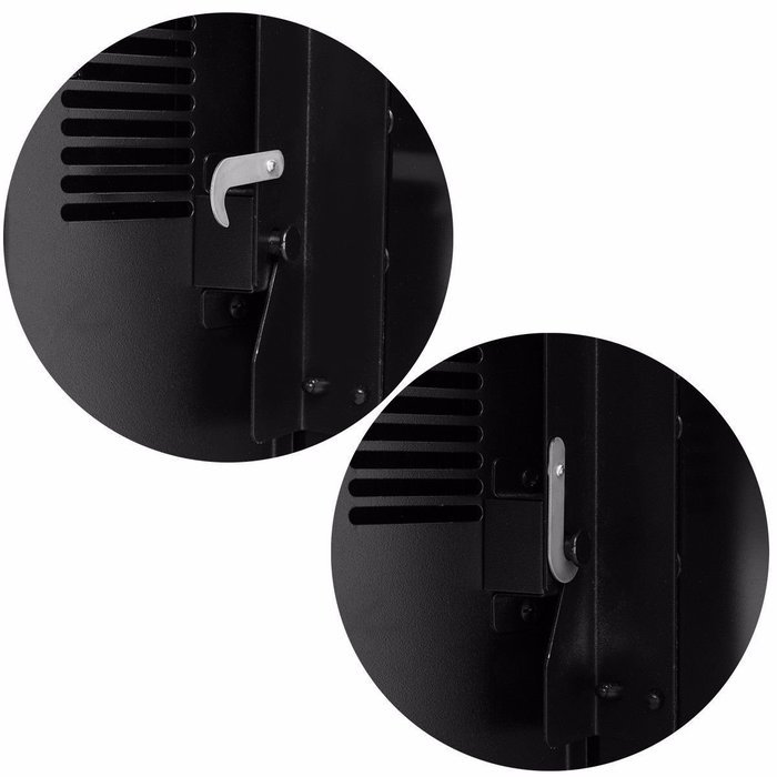 Kissmoji XL Large 35"x22" 1500W Adjustable Heater Electric Wall Mount Fireplace Elegant N7