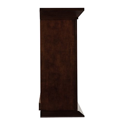 Bayard Espresso Stacked Stone Electric Fireplace N3