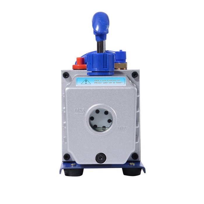 HomCom Single Stage 4 CFM Rotary Vane Vacuum Pump - Blue/Silver N4