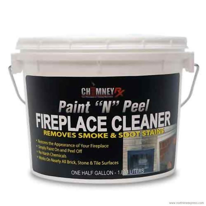 ChimneyRX Paint and Peel Fireplace Cleaner - 1/2 Gallon
