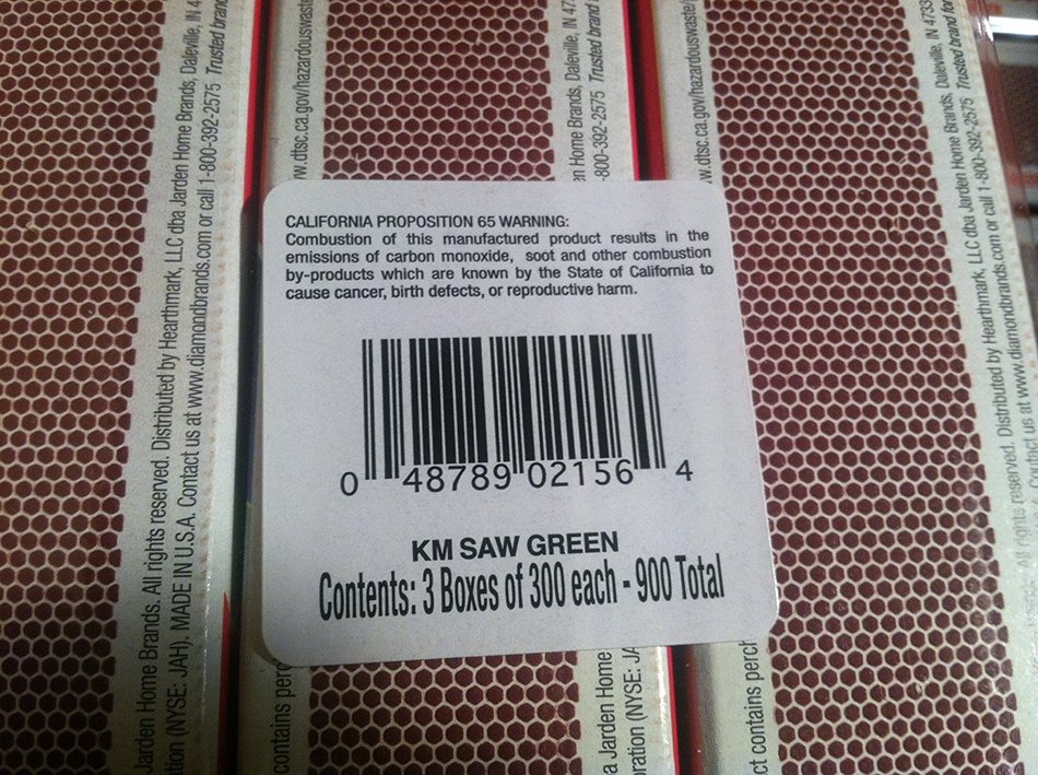 Diamond GreenLightTM Kitchen Matches - 3 Pack - 300 Matches per Pack x 3 = 900 Match (Strike anywhere) N2
