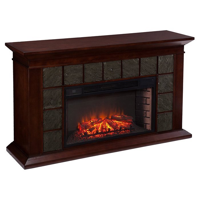 Southern Enterprises Mendicino Wide Firebox Electric Fireplace