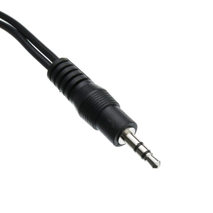 C&E CNE63417 2 x RCA Male, 1 x 3.5mm Stereo Female, Y-Cable 6-Inch Gold Plated Connector, 2-Pack N5