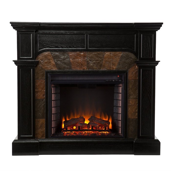 Electric Fireplace Heater Remote Control Adjustable Heat Free Standing 1500w N3