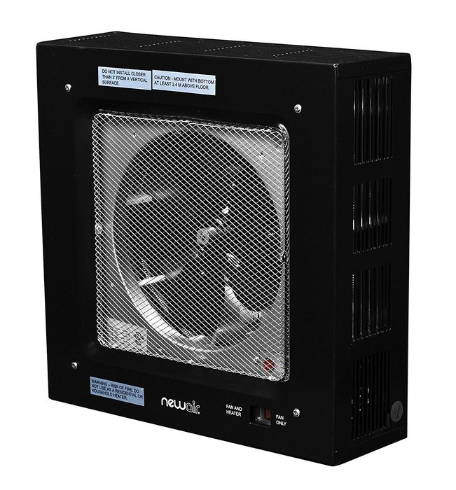 NewAir G80 Electric Garage Heater, 5000-watt, Black