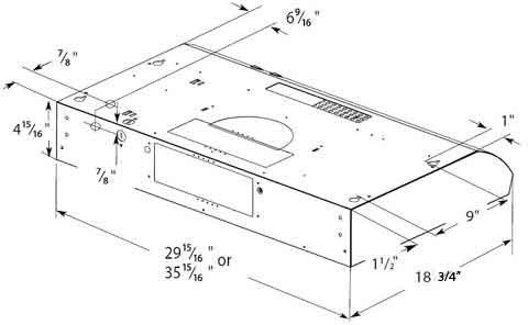 Elica ENM236BL Under Cabinet Convertible Range Hood N4