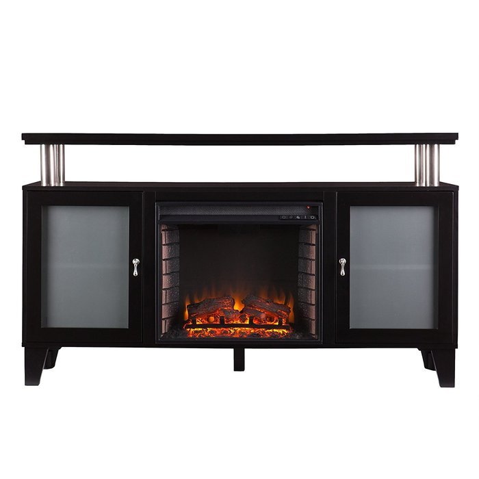 Cabrini Media Fireplace - Black