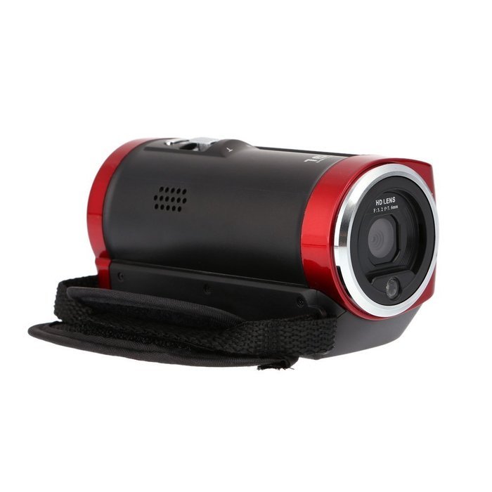 TOOGOO(R) HDV-107 Digital Video Camcorder Camera HD 720P 16MP DVR 2.7'' TFT LCD Screen 16x ZOOM Red N6